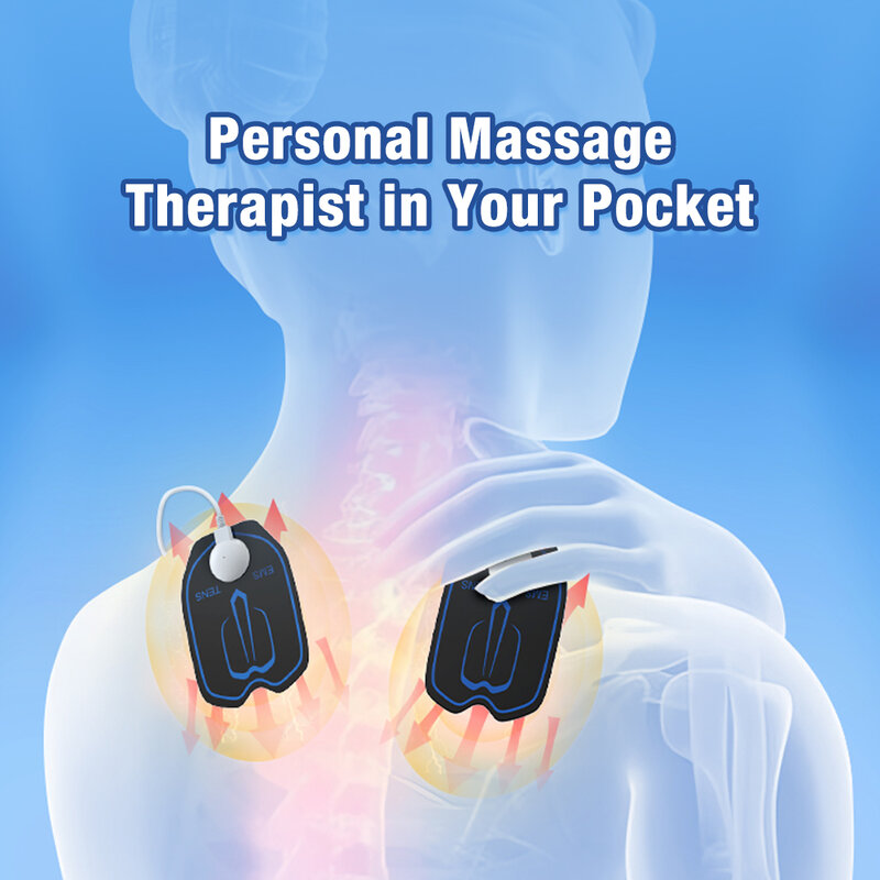 6 Modus Tens Ems Muskel massage gerät Dual Puls Akupunktur Physiotherapie Nacken Rückens timulation Massage Schmerz linderung Elektro stimulator