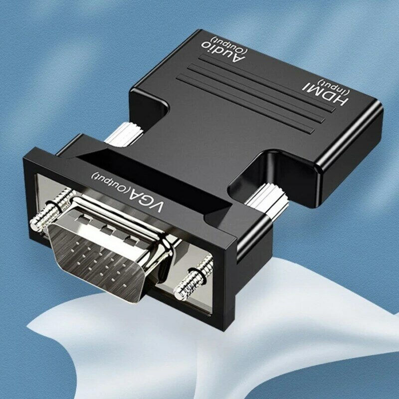 F3KE Złącze żeńskie na VGA zgodne HDMI Konwerter Projektor HDTV Laptop Wyświetlacz komputera Złącze dekodera