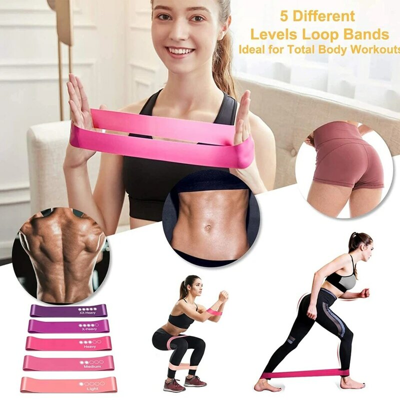 Moeite Waard Elastische Resistance Bands Yoga Training Gym Fitness Gum Pull Up Assist Rubber Band Crossfit Oefening Workout Apparatuur