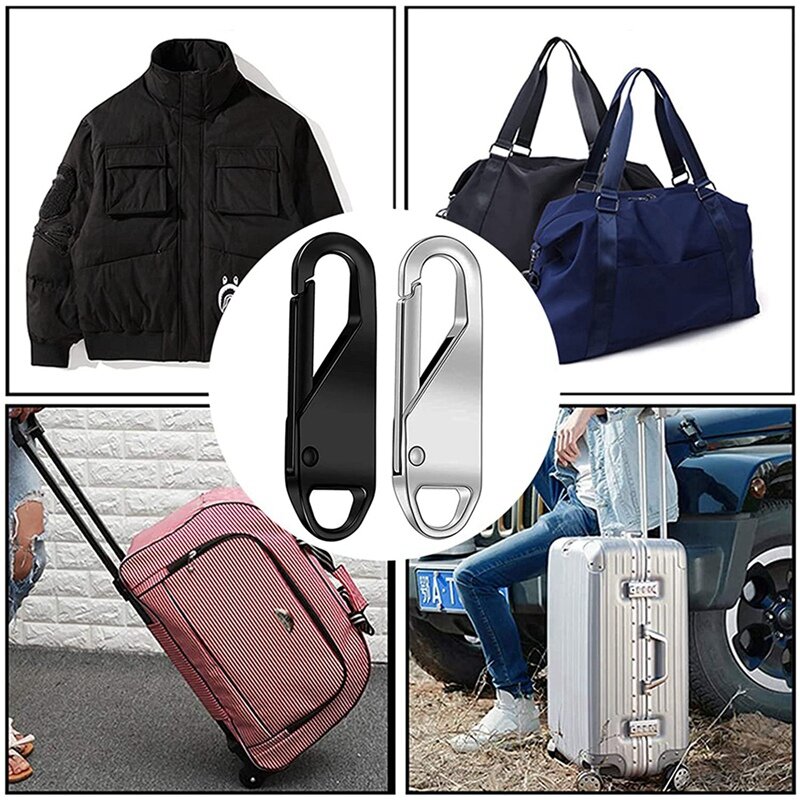 金属タブ交換用ジッパー、衣類、荷物、スーツケース、バックパック、DIYクラフト、10個に適合