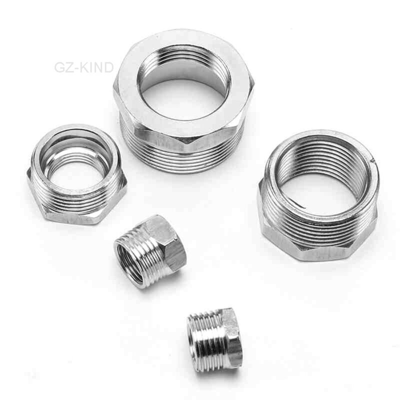 BSP 1/4 "3/8" 1/2 "3/4" 1 "11/4" 11/2 "2" male x female stainless steel tubing sleeve reduction adapter connector