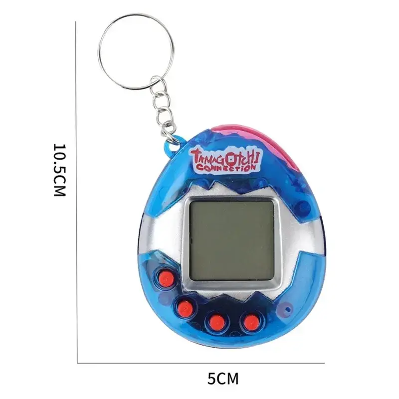 1pc Transparent Electronic Pets 90S Nostalgic 168 Pets in One Virtual Cyber Digital Pet Toys Pixel Funny Play Toys