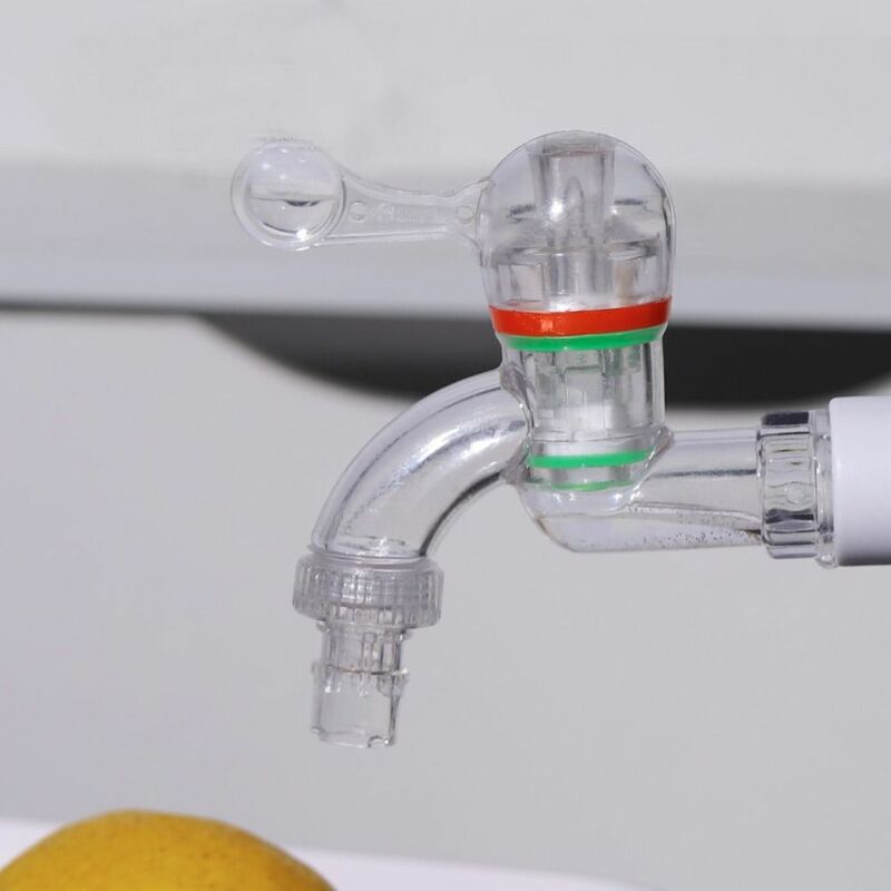 Rubinetto in plastica trasparente antigelo 20/25mm rubinetto dell'acqua durevole connettore universale per irrigazione da giardino valvola per lavatrice