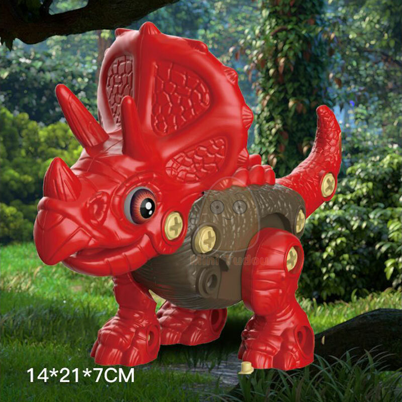 Take Apart Dinosaur Toys for Kids STEM Educational Construction Building Toys with Electric Drill for Boys Girls Birthday Gifts