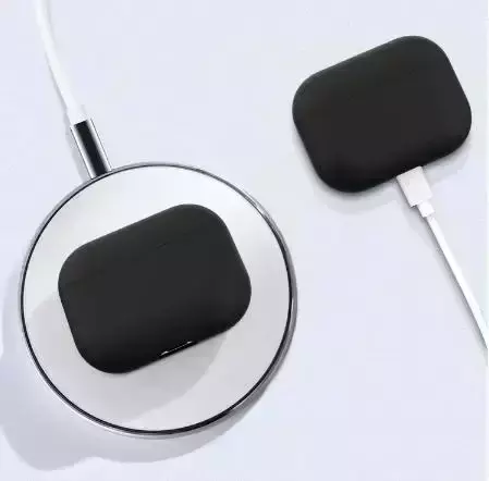 Capa protetora de silicone para AirPods Pro, cor sólida, Apple Bluetooth Headset, capa macia, novo