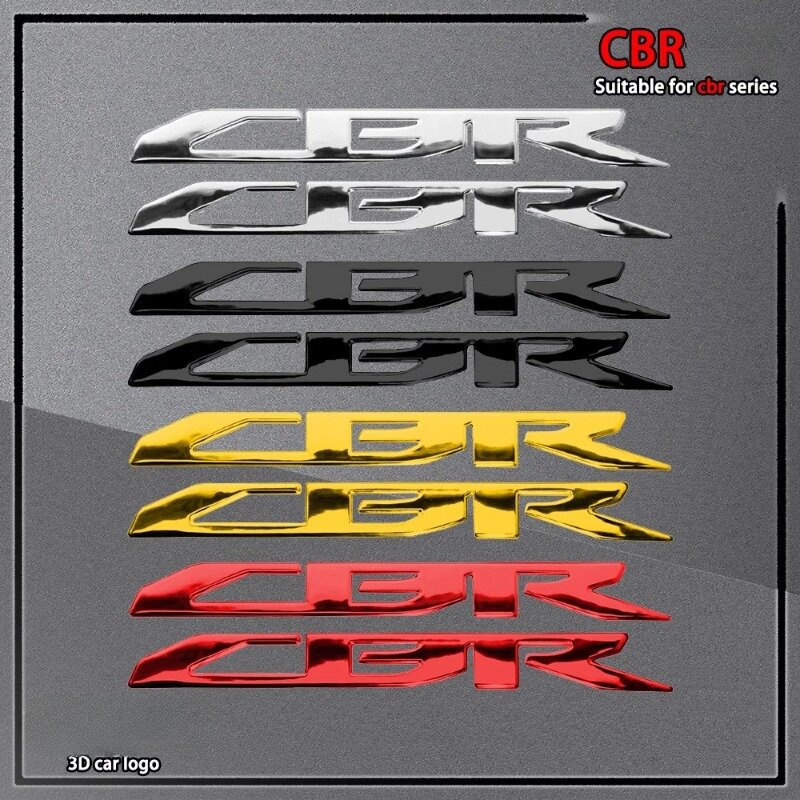 Pegatinas de motocicleta con emblema 3D, calcomanía con logotipo de tanque elevado para Honda CBR 125R 250R 250RR 500R 650R 650F 600RR 1000RR, accesorios
