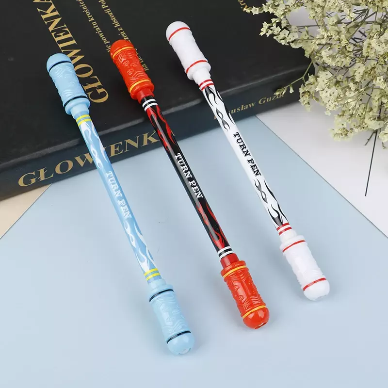 قلم دوار مبتكر مع أقلام جل دوارة للألعاب ، لعبة هدايا للطلاب ، ضغط تحرير ، قلم غزل مريح ، جديد ، 1: