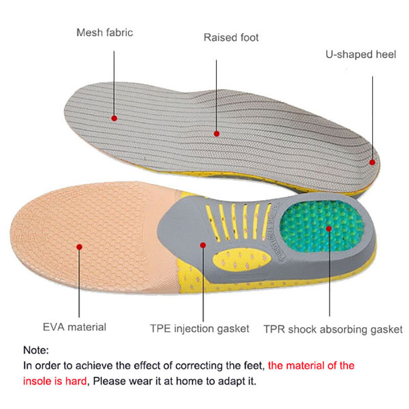 整形外科用インソール,靴の健康のためのインソール,足底筋膜炎のフットケアのためのアーチサポート付きパッド