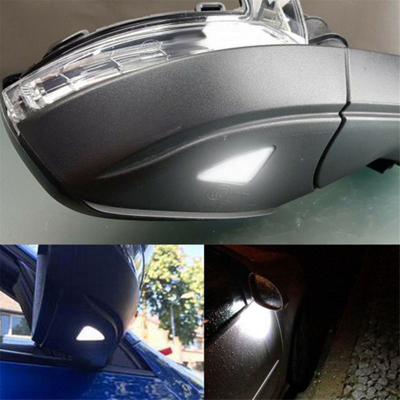 Car Front Door Rear View Mirror Lower Light Puddle Light for Skoda Octavia Superb 3T0945291B 3T0945292B