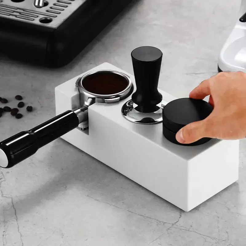 ABS 커피 머신 핸들 파우더 디펜서 미끄럼 방지 홈카페 액세서리, 범용 커피 탬퍼 베이스 보관 거치대, 51, 53, 58mm