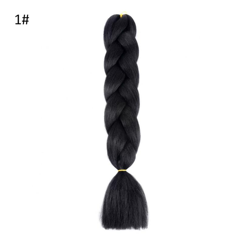 60cm Synthetic Hair Extensions African Braids Crochet Braiding Ponytail Jumbo Braid Hair High Temperature Fiber African Wigs