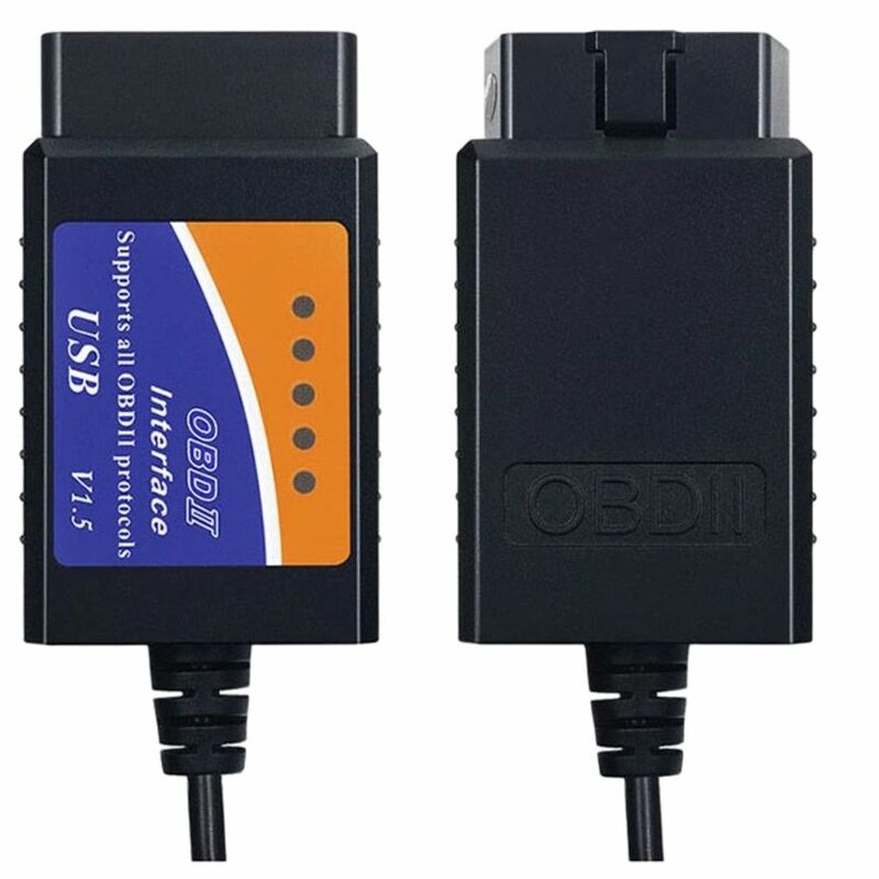 ELM327 OBD2 Code Scanner ELM 327 USB V1.5 OBDII Car Diagnostic Tool Cable For Windows 7 8 XP System