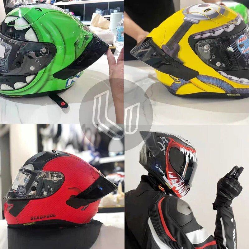 Motocicleta guarnição traseira capacete spoiler caso para hjc rpha 11 acessórios