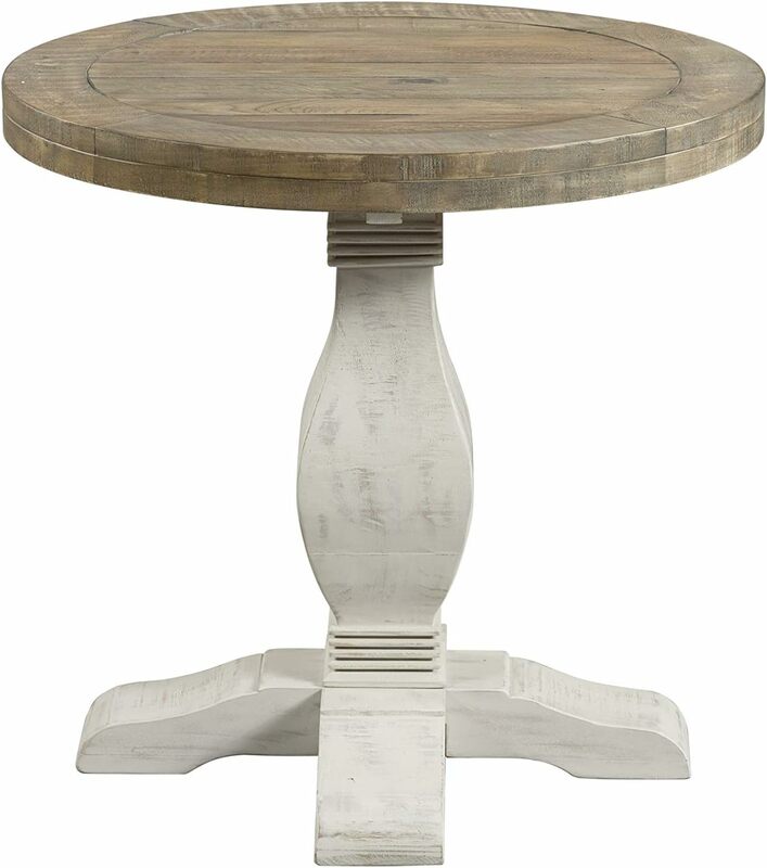 Martin Svensson Home Napa, End Table, White Stain and Reclaimed Natural
