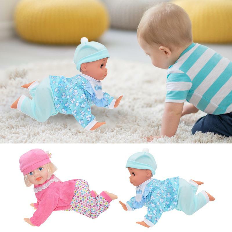 Fun Electric Crawling Baby Toys Baby Toddler Early Learning Crawling Doll Learning To Crawl Guide Toys