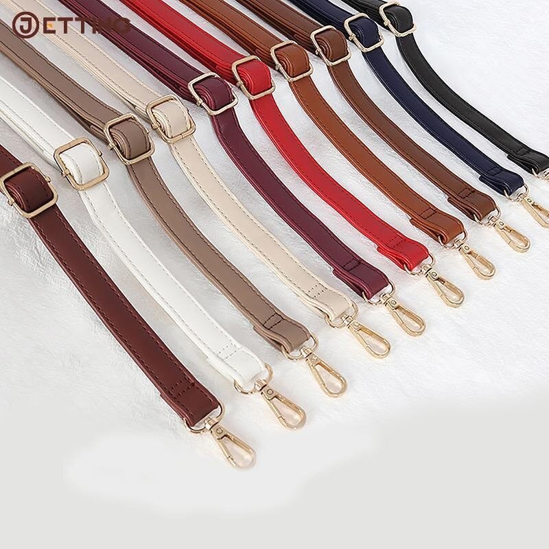 1PC Artificial PU Handbags Accessories 130cm Long Adjustable PU Leather Bag Strap For Crossbody Shoulder Bag Strap Replacement