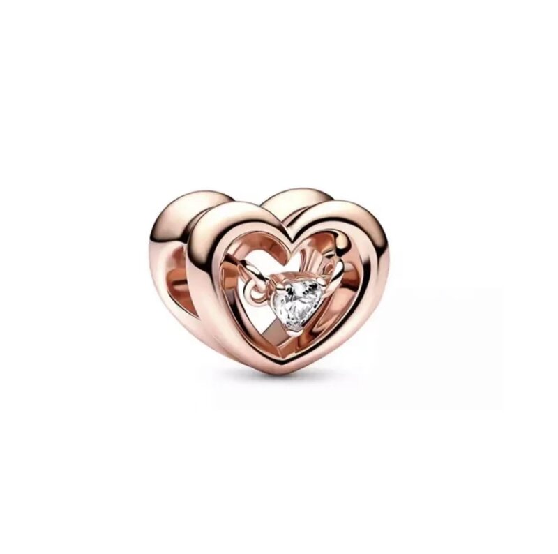 Penjualan laris 2023 seri Hari Valentine s925 perak murni asli cocok untuk mode wanita jimat perhiasan gelang DIY