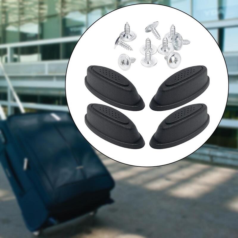 Pies laterales de soporte de equipaje, pie de perno inferior de equipaje, pie de perno de repuesto para todas las maletas