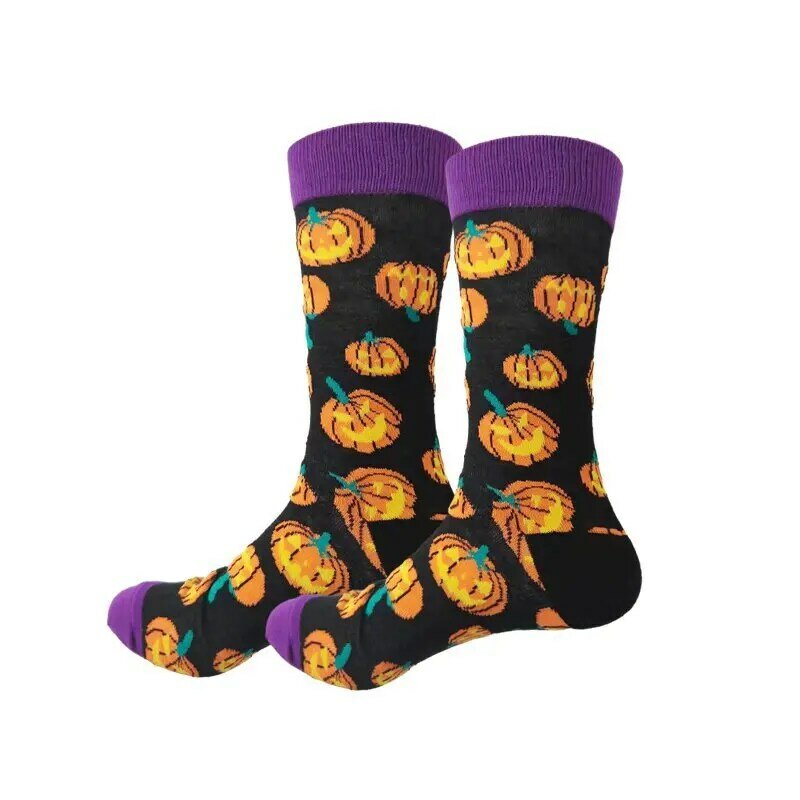 Joker-calcetines divertidos de moda para hombre y mujer, medias de tubo medio de la serie Devil, 1 par