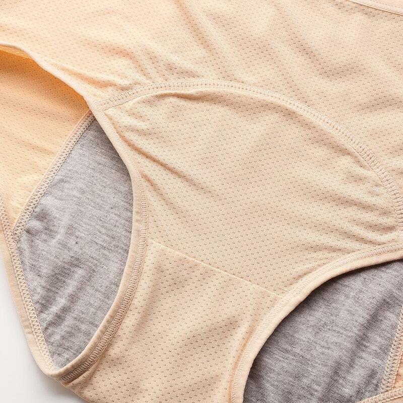Mutandine mestruali a prova di perdite pantaloni fisiologici intimo donna slip impermeabili in cotone taglie forti Lingerie femminile
