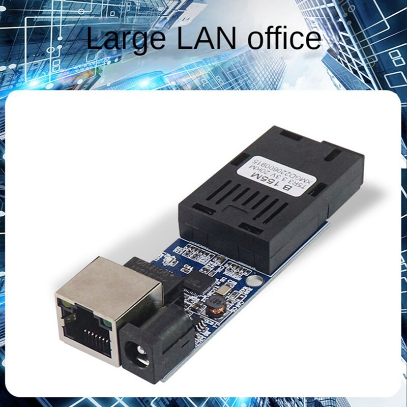 Mini Fiber Optical Media Converter, 10 Mbps, 100Mbps, Single Mode, 20km, SC Port, Fiber Switch