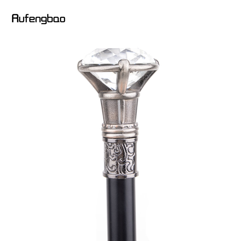 Canne de Marche Décorative de Type Diamant, Bouton de Cosplay Élégant pour Gentleman, Crosier, 93cm