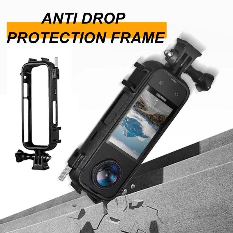 Per Insta360 X4 custodia protettiva per fotocamera custodia per telaio per Insta 360 X4 Anti caduta Action Camera Frame accessori per il montaggio della fotocamera