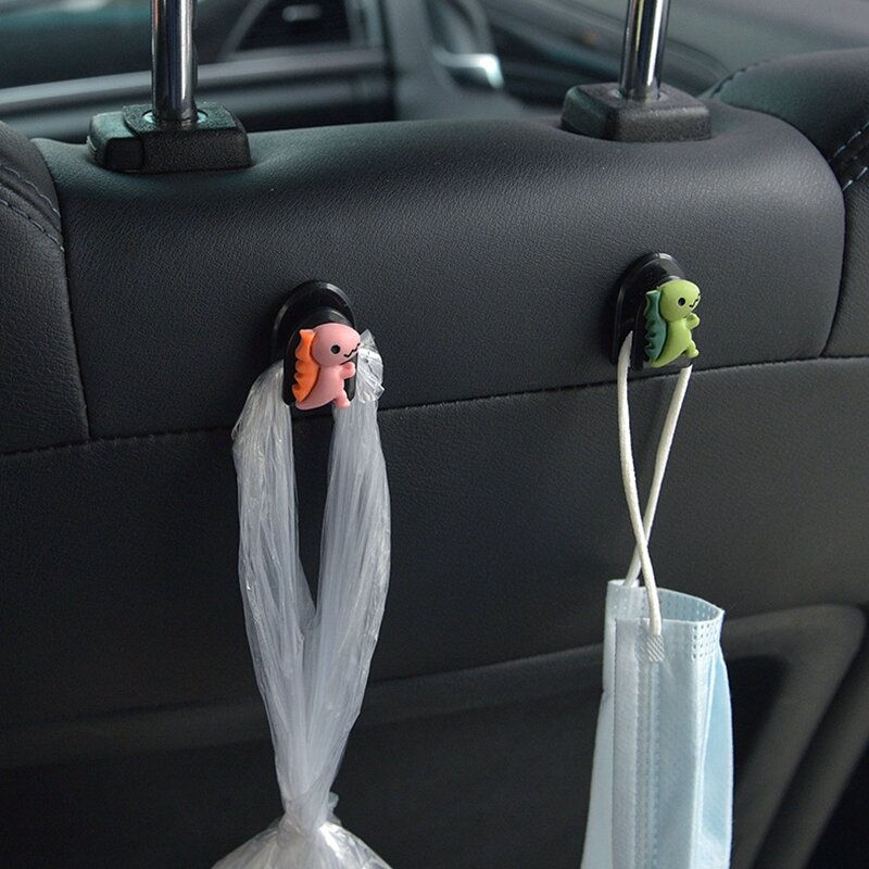 1/3/6PCS Car Hooks Organizer Storage Hanger ABS Cute Car Interior Accessories for USB Cable Headphone Hook Clips