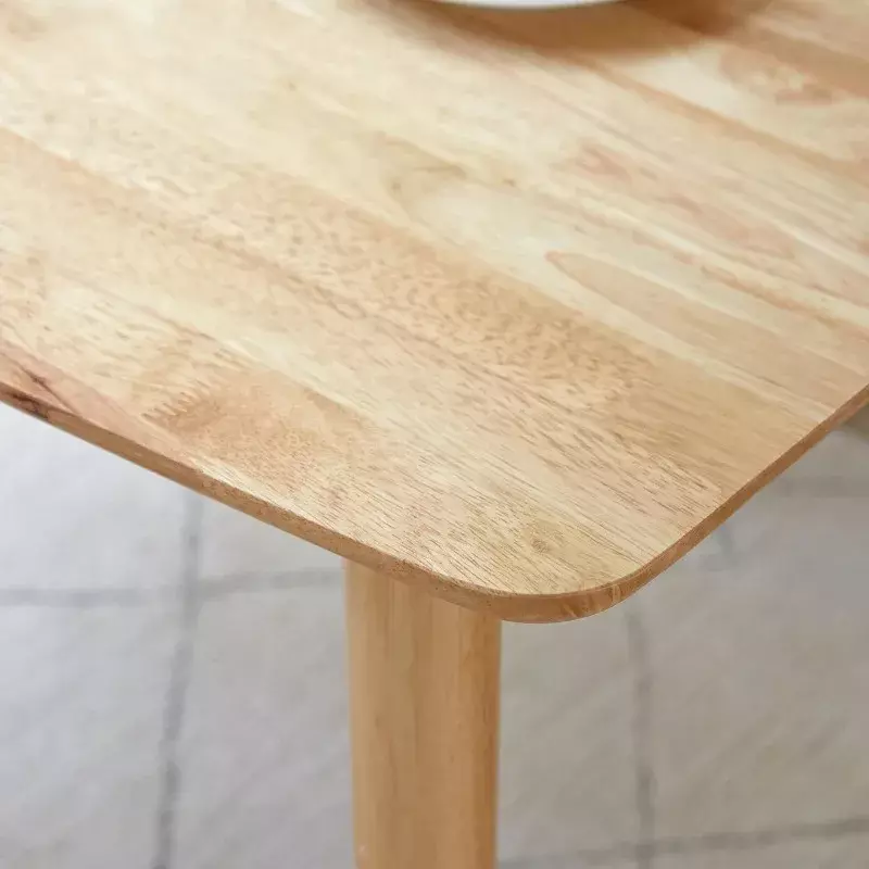 Dutrious Aslan, 70,9 дюйма, деревянный обеденный стол из малайзийского дуба, большой кухонный стол из массива дерева (натуральный дуб)