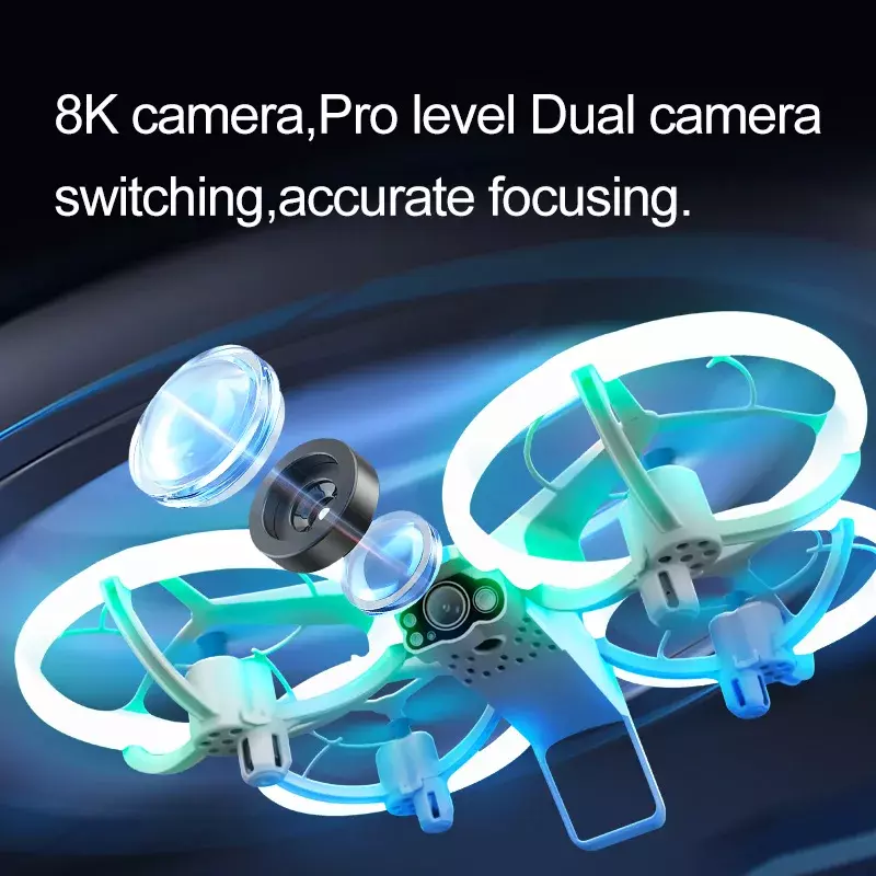 4DRC-MINI Dron V33 8K profesional, 4K, WIFI, FPV, mantenimiento de altura, cámara RC, Quadcopter, juguetes, regalo, nuevo, 2024
