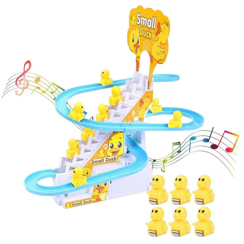 Детские музыкальные игрушки, игрушка «сенсорная утка» для детей 0-6 6-12 18 месяцев и малышей 1-3 лет, музыкальная игрушка Монтессори, американские горки