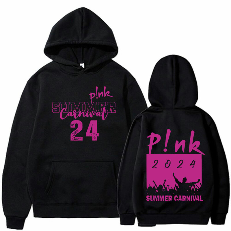 Pink Singer Summer Carnival 2024 Hoodies Men Women Fashion Harajuku Pullover Vintage Casual Oversized Sweatshirts Coat Fans Gift