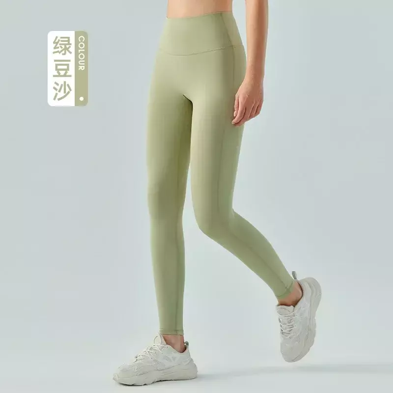 Jin-an-plus-aksamitne spodnie do jogi damskie wysokoelastyczne cienkie aksamitne spodnie sportowe ciepłe i Fitness legginsy jesienią i zimą.