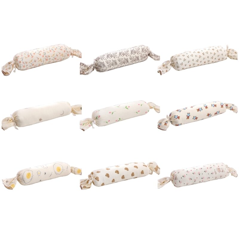 Zacht en comfortabel snoepcilinderkussen met ontwerpen met meerdere patronen, nekkussenrol rugsteun voor zijslapen