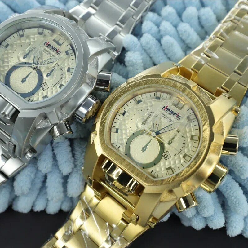 Unisex Invicto Chronograph Quartz Watch, reserva Bolt, Zeus, aço inoxidável, invencível, sílica, homens