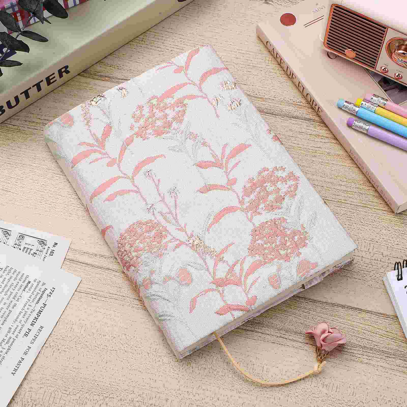 Protective Book Sleeve Handmade Cloth Book Protector Sleeve Delicate Decor for Lovers Decorative Fabric Covers Textbooks