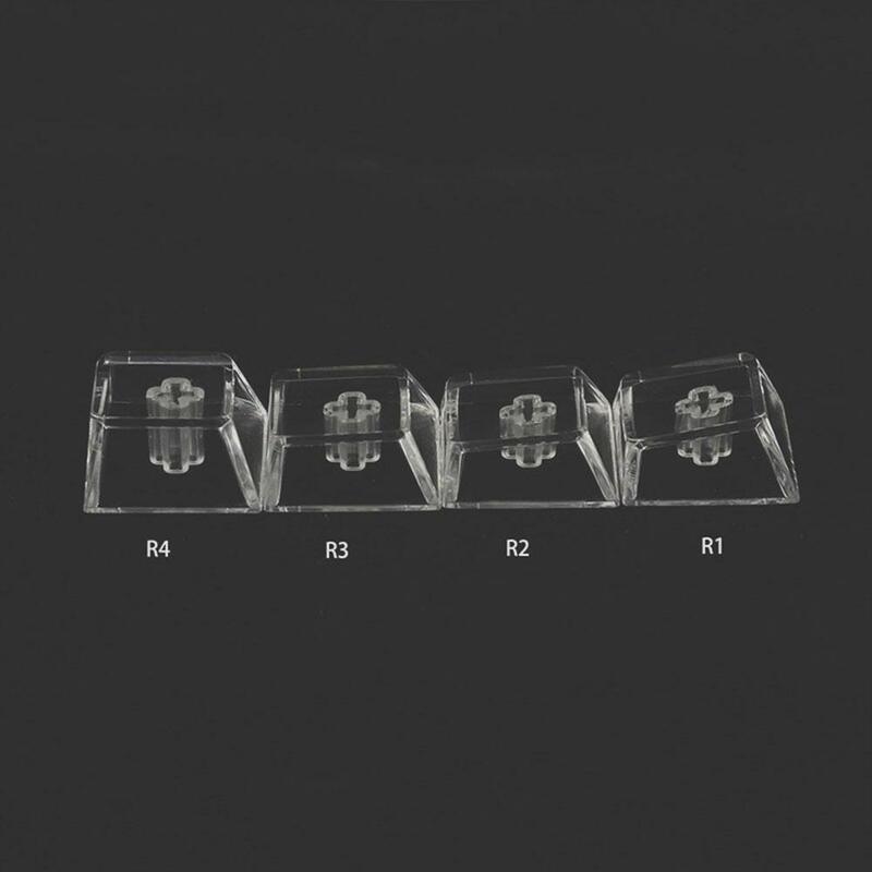 1 szt. Nadające przezroczyste lekkie mechaniczne klawisze klawiatury Heigh R4-9.7mm/R3/R2/R1 półprzezroczyste klawisze