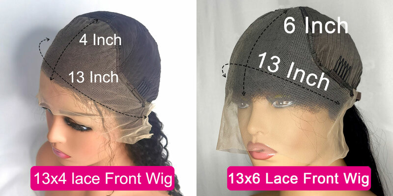 Peluca de cabello humano ondulado para mujer, postizo de 30, 40 y 4/27 pulgadas, con encaje Frontal transparente, color rubio degradado, 13x6 HD