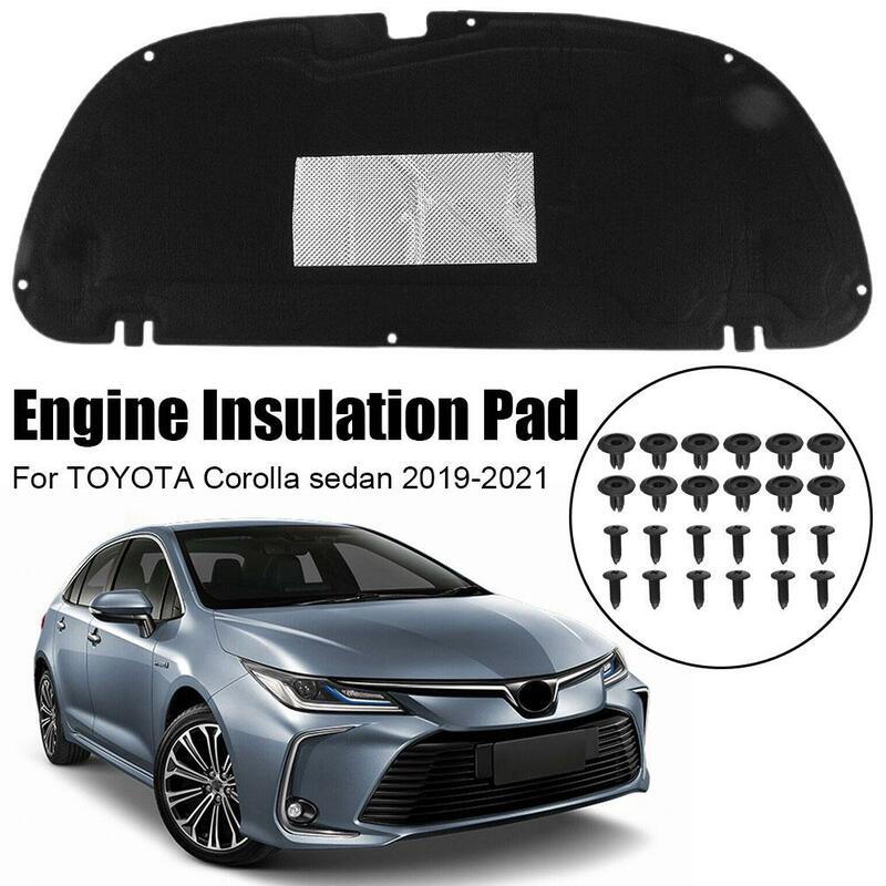 Передняя изоляционная накладка на капот автомобиля, шумоизоляция двигателя, теплоизоляция, звукоизоляция, Накладка для Toyota Corolla Sedan 2019-2020 K6J4