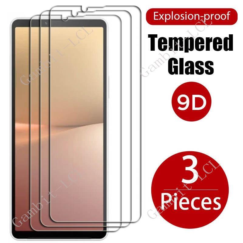 Película protetora de tela de vidro temperado para sony xperia, 10 v, xperia 10 v, xperia 10 lite, 10 v, iv, iii, 10 v, 10iii, 3pcs