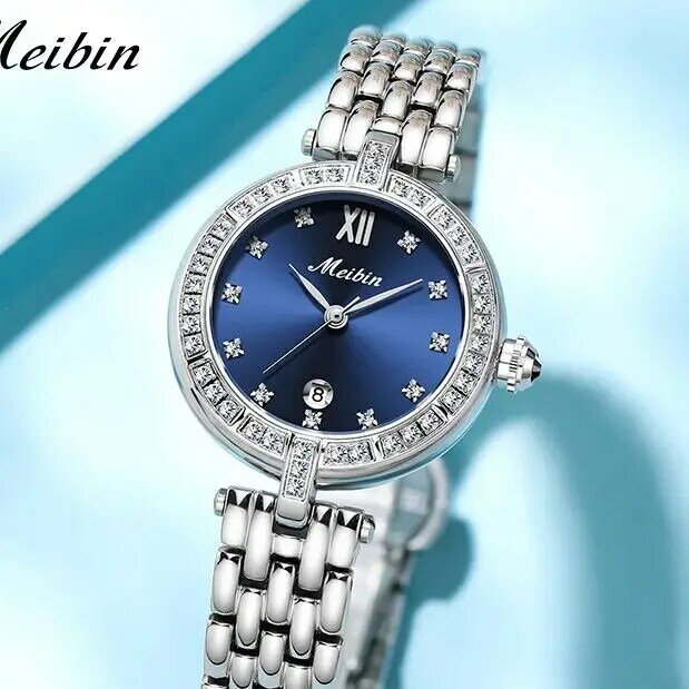 2024 nowa kobieta zegarki kwarcowe tydzień diamentowa tarcza luksusowy zegarek kwarcowy kobieta japonia ruch szafirowy kryształ