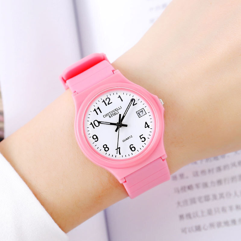 2022 Fashion Waterdichte Casual Sport Horloge Voor Vrouwen Kalender Eenvoudige Unisex Gel Band Quartz Horloges Reloj Mujer Часы