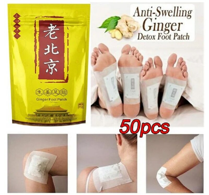 50 sztuk imbir stóp łatka odchudzanie detoksykacji Artemisia Argyi bambusa ocet imbir plastry do stóp uroda odchudzanie pielęgnacja stóp łatka