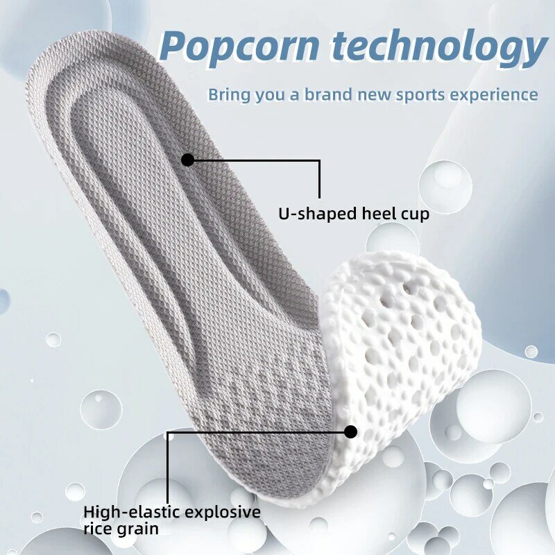 1 Pair Shoes Insoles for Men Women Soft Foot Support Shoe Pads Breathable Orthopedic Sport Insole Feet Care Cushion in Summer