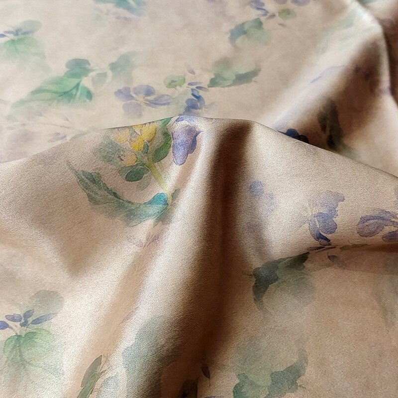 50 M pachnąca przędza skórzana 100% jedwab sukienka z tkaniny tkanina Cheongsam