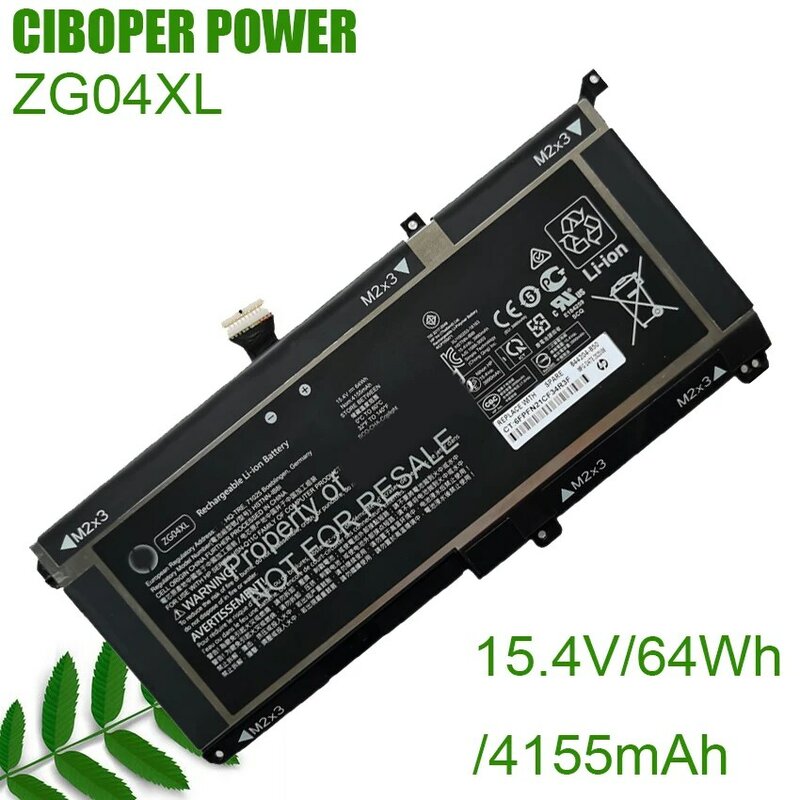 CP настоящая аккумуляторная батарея для ноутбука ZG04XL 15,4 V/64WH/4155mAh для ноутбука EliteBook 1050 G1 L07046-855, L07352-1C 1