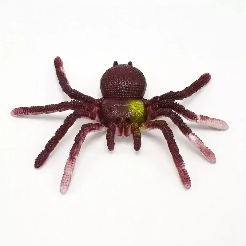Kolorowy miękki gumowy pająk TPR duży owad Model Halloween