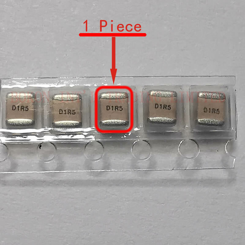 Condensadores de microondas de cerámica de 1,5 pf, 500V, RF, tamaño 1111, alto Q, bajo ESR, ESL, ruido, a1R5B, D1R5, porcelana, P90, multicapa