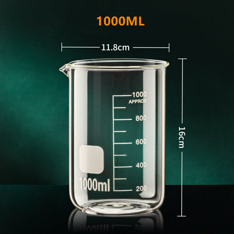 ถ้วย gelas ukur kaca ใสทนความร้อนขนาด50/100/150/250/500/1000มล. เครื่องมือทำขนมอบครัว