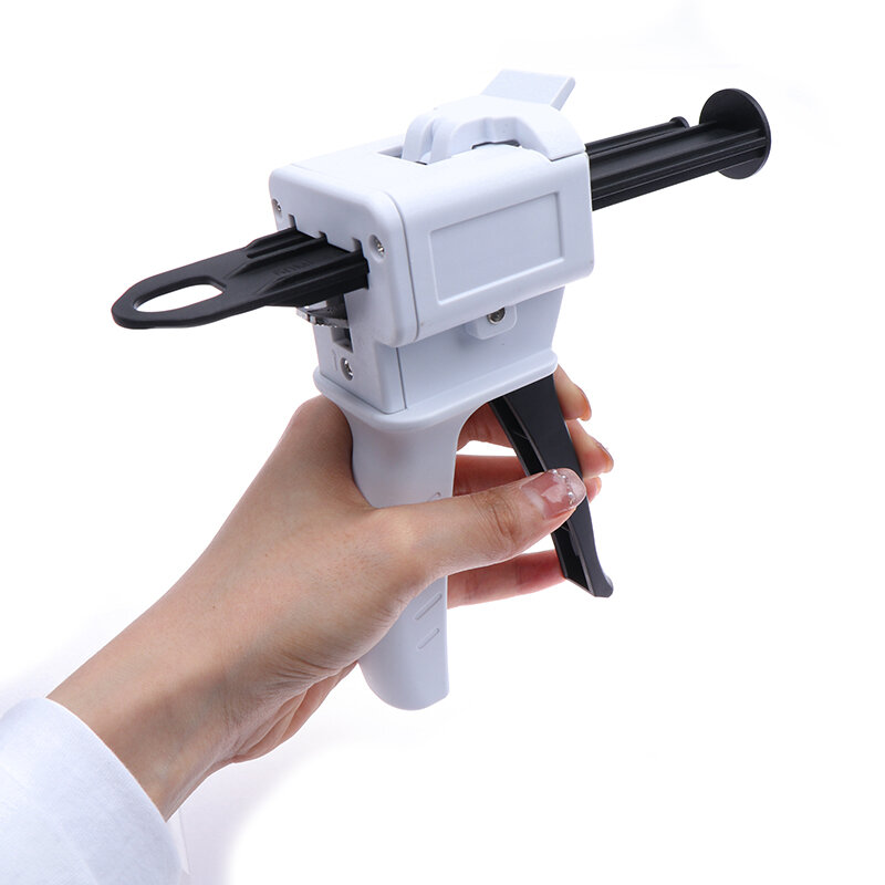 50ml 1:1 10:1 Epoxy Adhesives Dispensing Gun Kit Portable Double Tube Mixing Dispenser AB Glue Gun